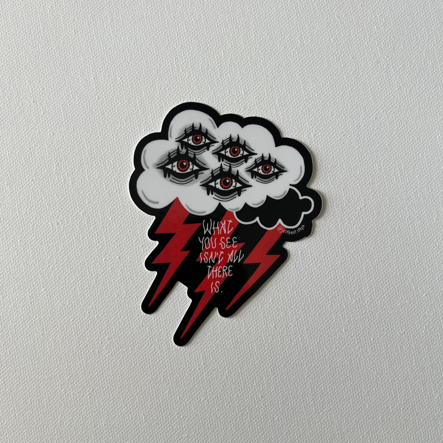 JustBent All Seeing Cloud - Sticker